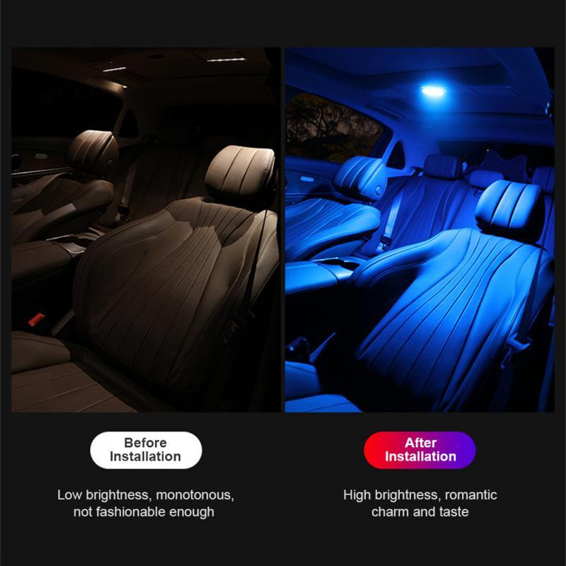 Universal LED Car Dome Light – Stick-On Interior Reading Lamp (3 Colors)