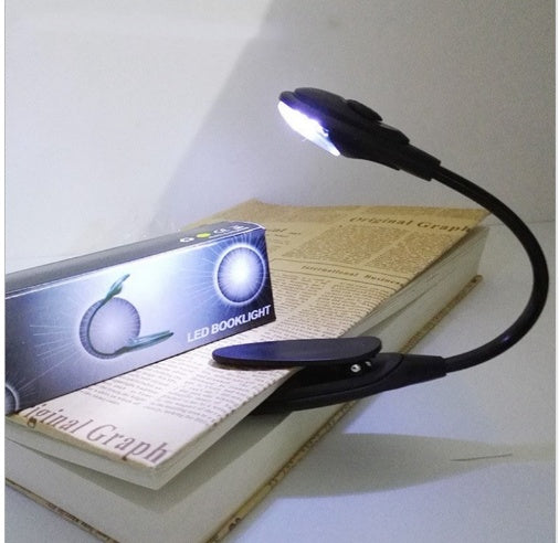 LED Clip-On Reading Light – Portable Book Lamp for Night Reading
