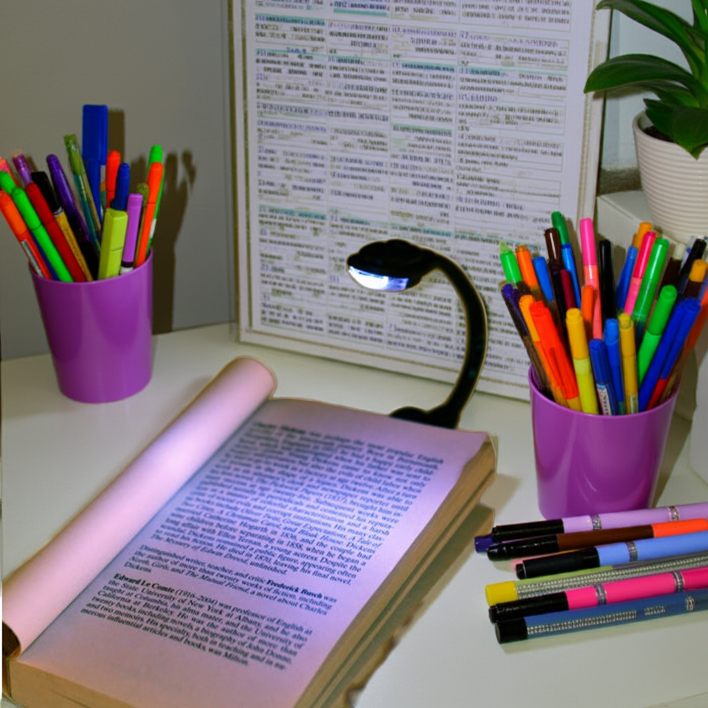 LED Clip-On Reading Light – Portable Book Lamp for Night Reading