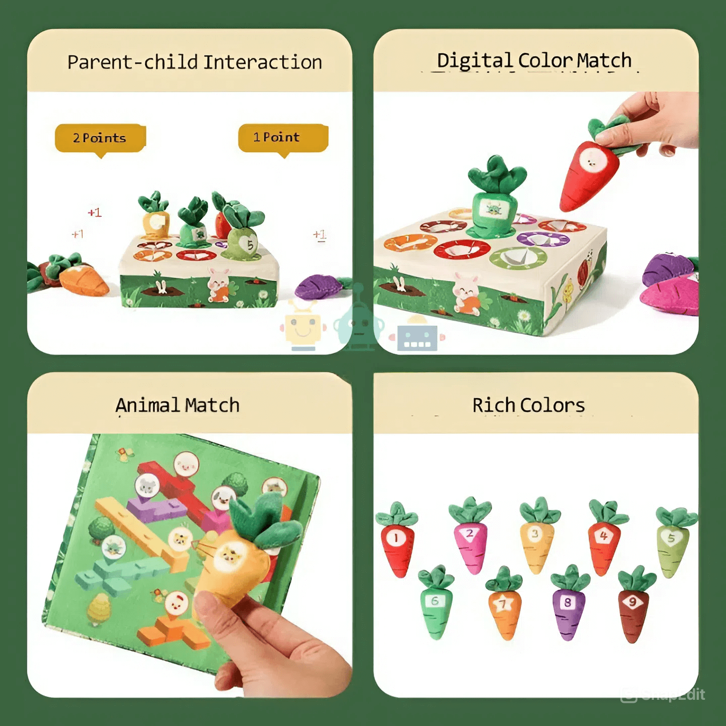 Montessori Baby Color Learning Toy – Fine Motor & Sensory Play (0–3Y)