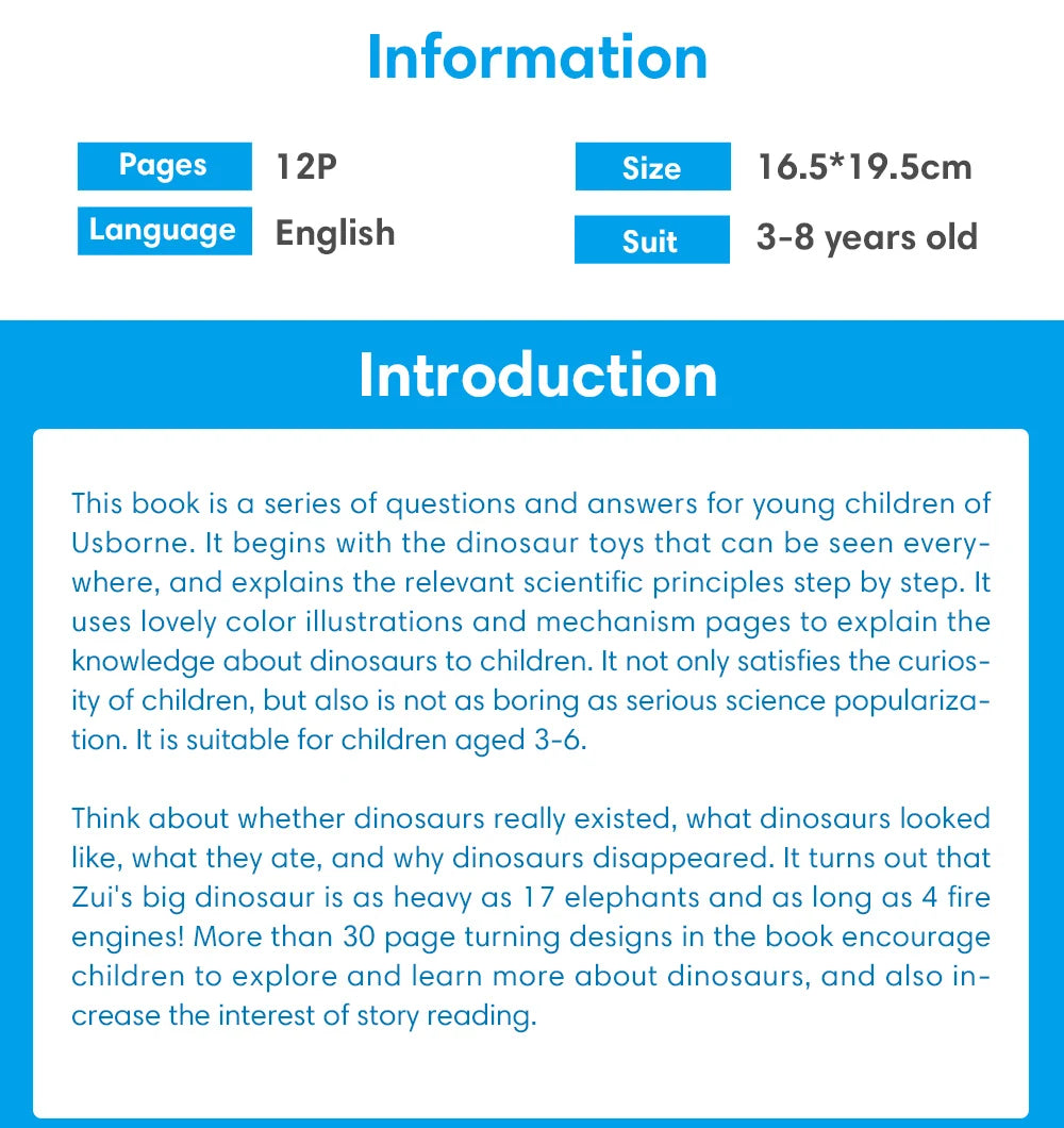 Usborne Lift-the-Flap Science Q&A Book – Montessori Educational Learning Toy for Curious Kids Age 3+
