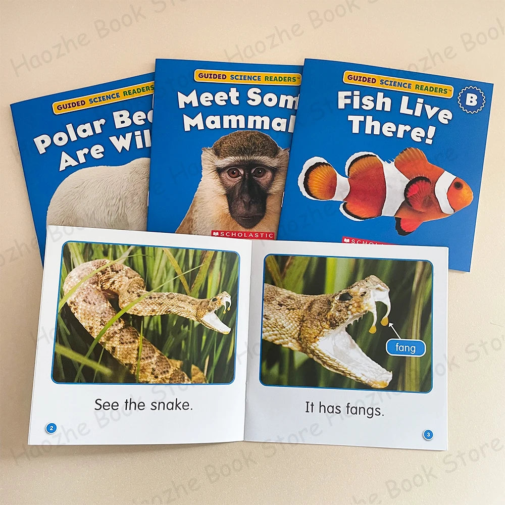 Guided Science Readers Level B – 16 Nonfiction Books for Ages 3-7 | Fun Early Learning English Set