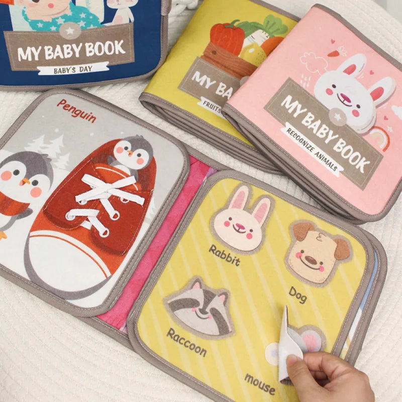 Quiet Busy Book for Toddlers Preschool Learning Activities with Life Skill Early Learning Developmental Travel Sensory Toy Gift