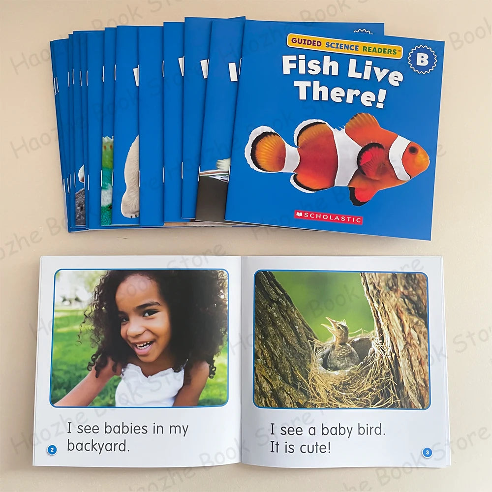 Guided Science Readers Level B – 16 Nonfiction Books for Ages 3-7 | Fun Early Learning English Set