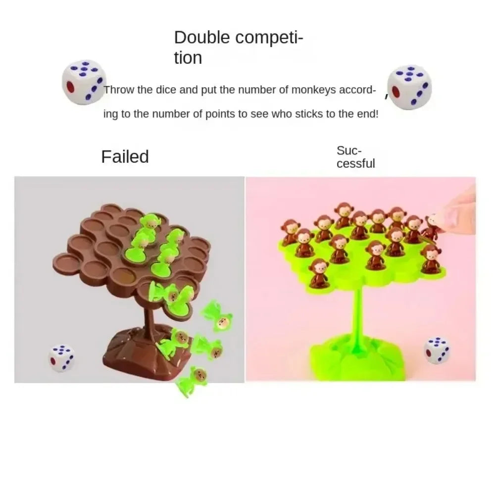 Creative Balancing Tree Toy, Digital Monkey Balance Scale, Educational Number Board Game Kids Learning Toys Montessori Math Toy