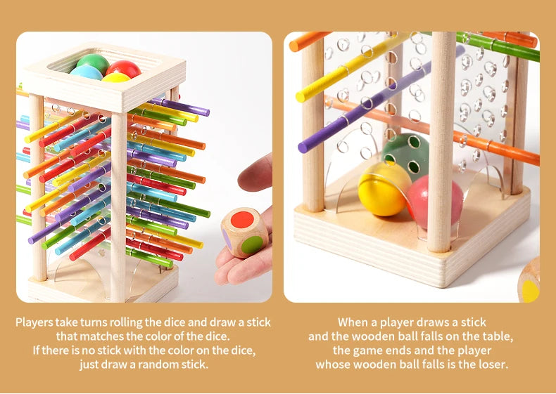 Montessori Tower of Pisa Balance Toy – Fine Motor & Counting Game