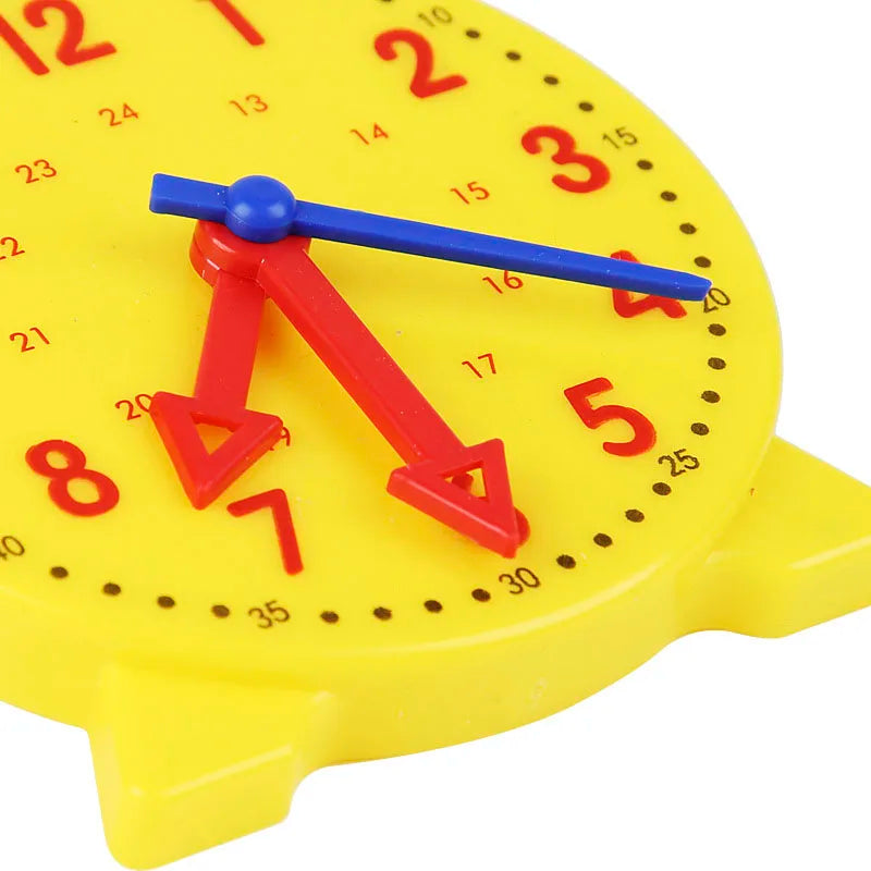 Montessori Wooden Clock Puzzle – Time Learning Toy for Kids Ages 3+