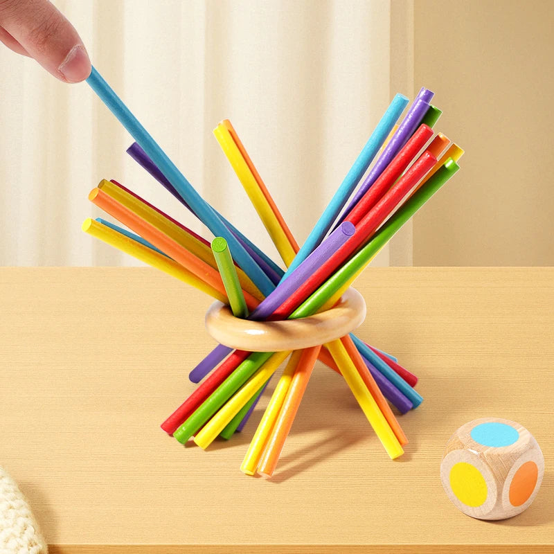 Montessori Tower of Pisa Balance Toy – Fine Motor & Counting Game
