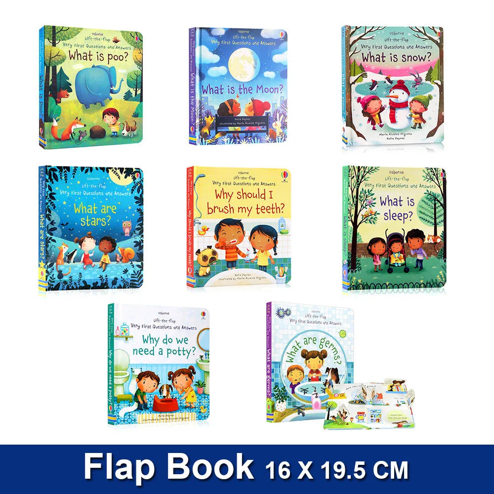 Usborne Lift-the-Flap Science Q&A Book – Montessori Educational Learning Toy for Curious Kids Age 3+