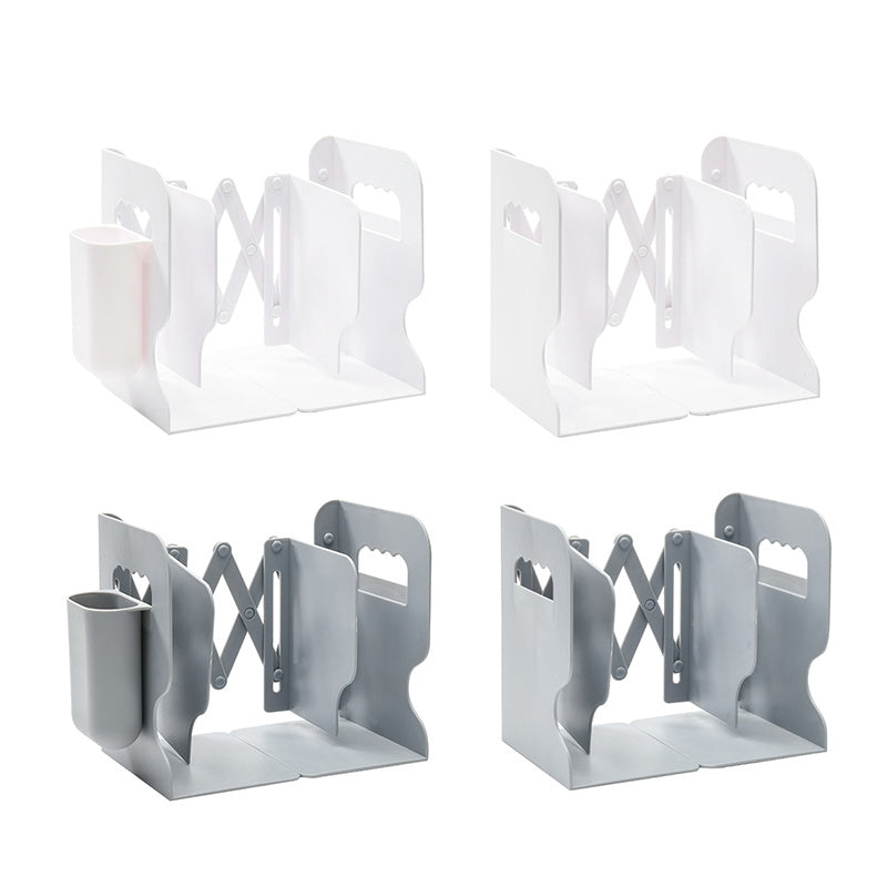 Retractable Bookends for Shelves
