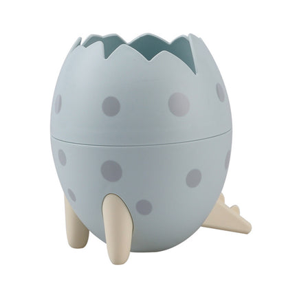 Dinosaur Egg Desktop Storage Box – Pen, Makeup, & Brush Organizer