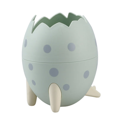 Dinosaur Egg Desktop Storage Box – Pen, Makeup, & Brush Organizer