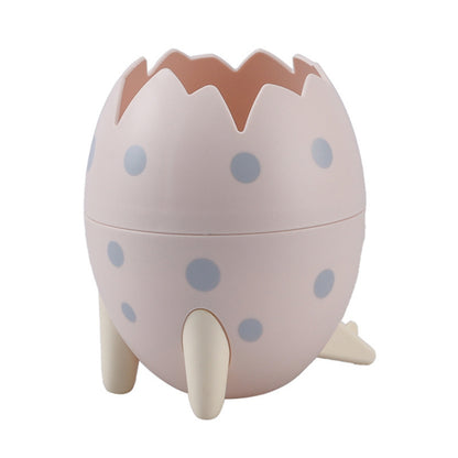 Dinosaur Egg Desktop Storage Box – Pen, Makeup, & Brush Organizer