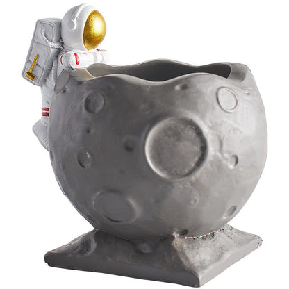 Resin Astronaut Pen Holder