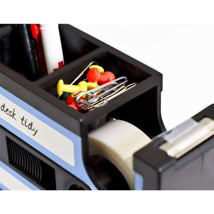 Retro Multifunctional Desktop Pen Holder & Stationery Organizer Box – Small Size