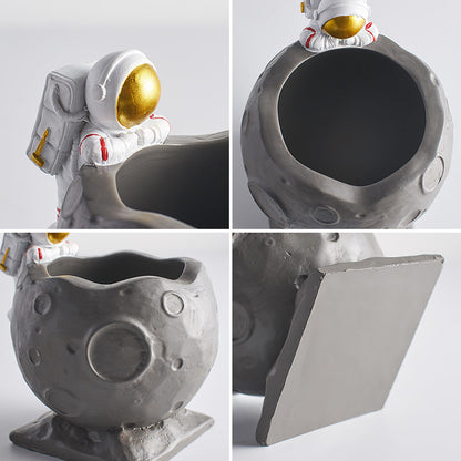 Resin Astronaut Pen Holder