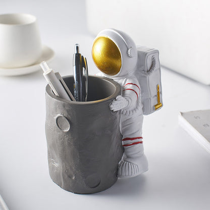 Resin Astronaut Pen Holder