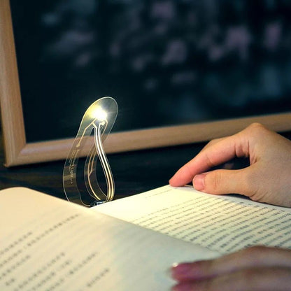 Ultra-Thin LED Bookmark Light – Foldable Portable Night Reading Lamp for Books, Wallet-Size Novelty Gift