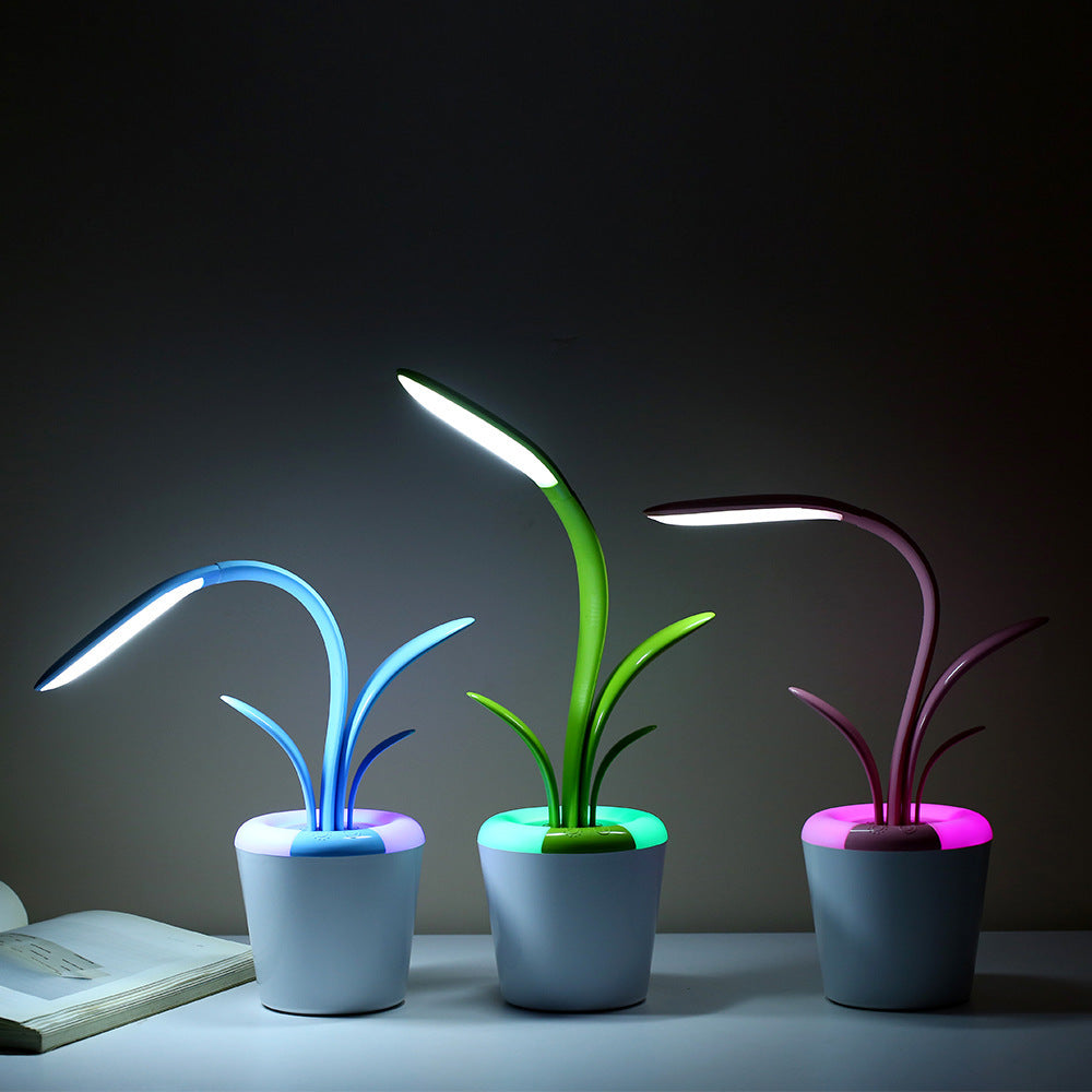 USB Rechargeable LED Desk Lamp – Touch Control Eye-Care Night Light