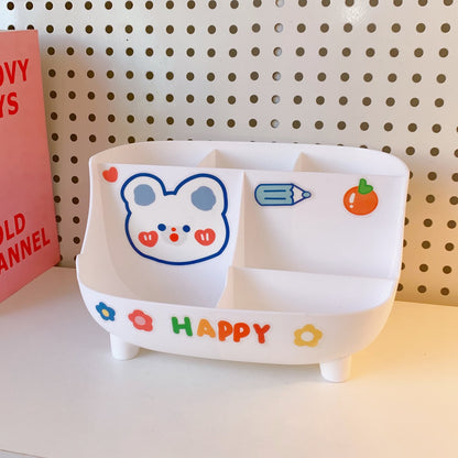 Cute Desktop Pen Holder & Storage Box – Stylish & Practical Desk Organizer