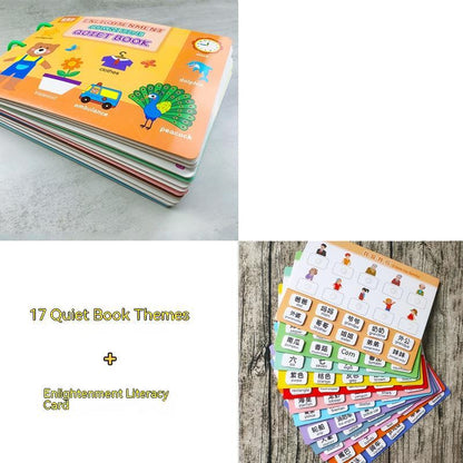 Montessori Quiet Book for Kids – 17 Themes of Cognitive & Digital Learning