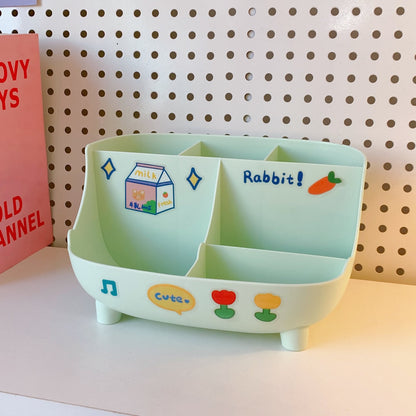 Cute Desktop Pen Holder & Storage Box – Stylish & Practical Desk Organizer
