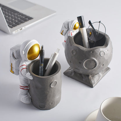 Resin Astronaut Pen Holder
