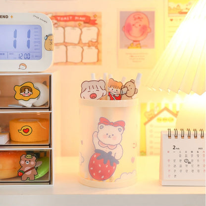 Kawaii Cartoon Bear Desk Organizer For Sale Affordable Aesthetic Home Decor Cheap