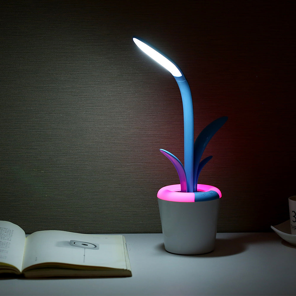 USB Rechargeable LED Desk Lamp – Touch Control Eye-Care Night Light