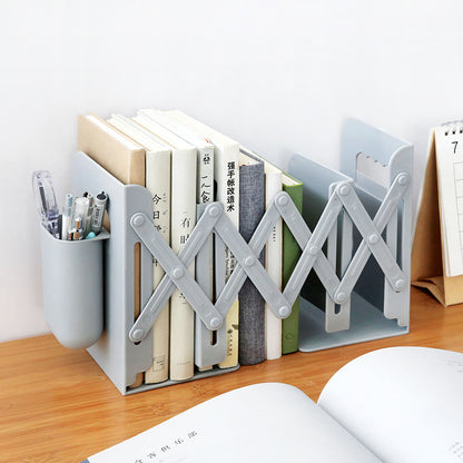 Retractable Bookends for Shelves