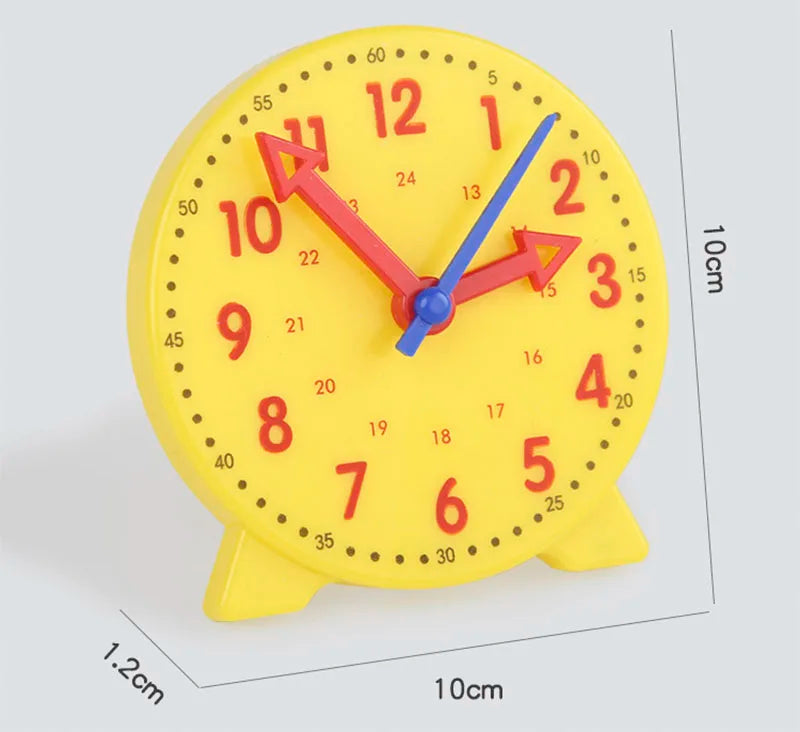 Montessori Wooden Clock Puzzle – Time Learning Toy for Kids Ages 3+