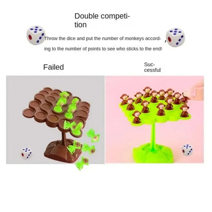 Creative Balancing Tree Toy, Digital Monkey Balance Scale, Educational Number Board Game Kids Learning Toys Montessori Math Toy