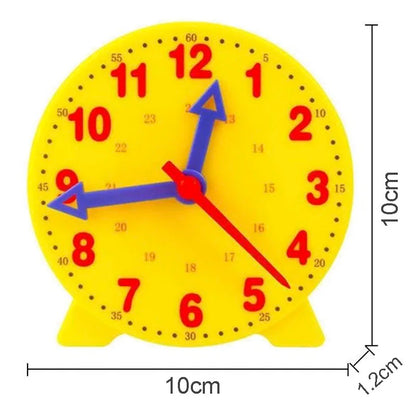 Montessori Wooden Clock Puzzle – Time Learning Toy for Kids Ages 3+