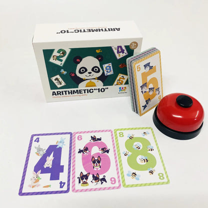 Parent Child Interaction ARITHMETIC“10” Digital Card Mathematics Plus Method Early Education Toy Kids Board Game