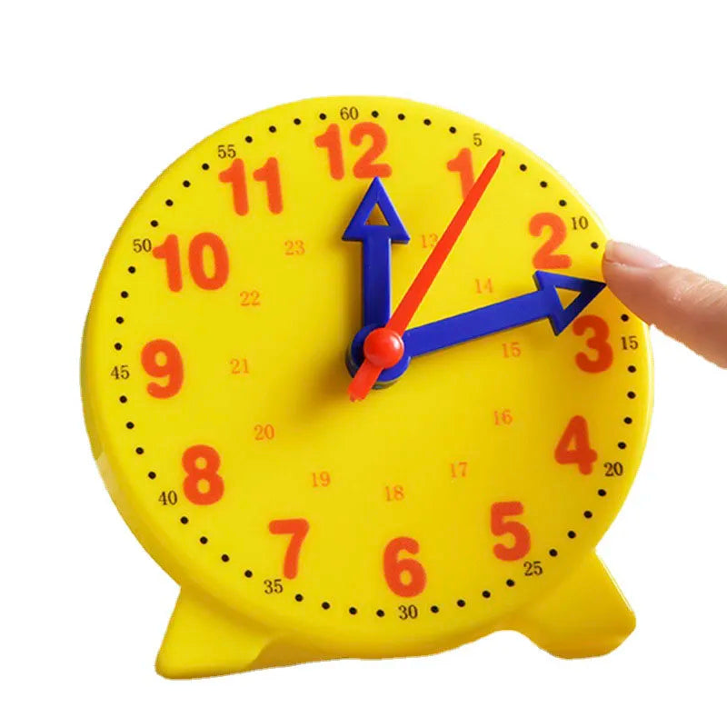 Montessori Wooden Clock Puzzle – Time Learning Toy for Kids Ages 3+