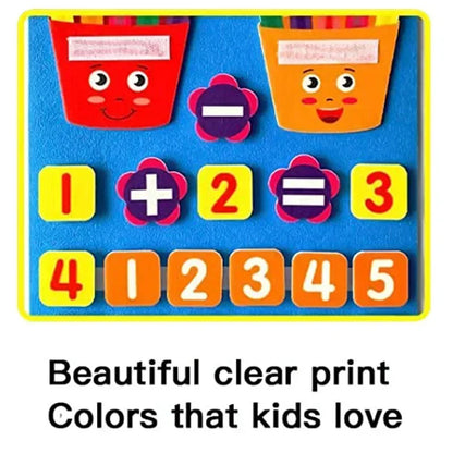 Montessori Felt Finger Counting Toy – Soft Math Learning for Toddlers