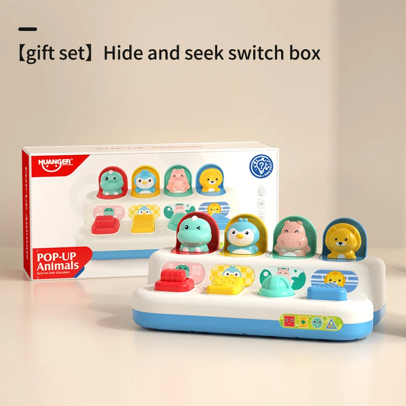 Montessori Baby Pop-Up Toy Fine Motor Skills & Sensory Learning