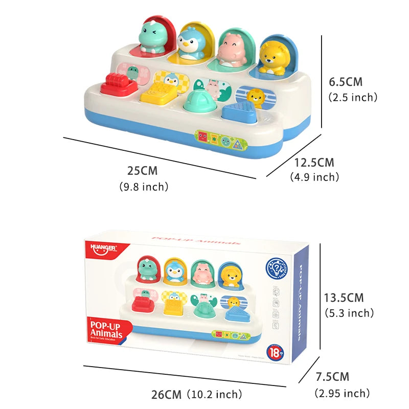 Montessori Baby Pop-Up Toy Fine Motor Skills & Sensory Learning