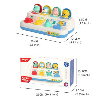Montessori Baby Pop-Up Toy Fine Motor Skills & Sensory Learning