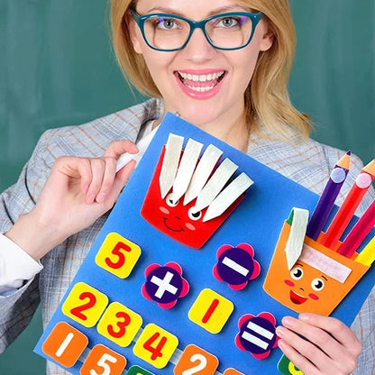 Montessori Felt Finger Counting Toy – Soft Math Learning for Toddlers