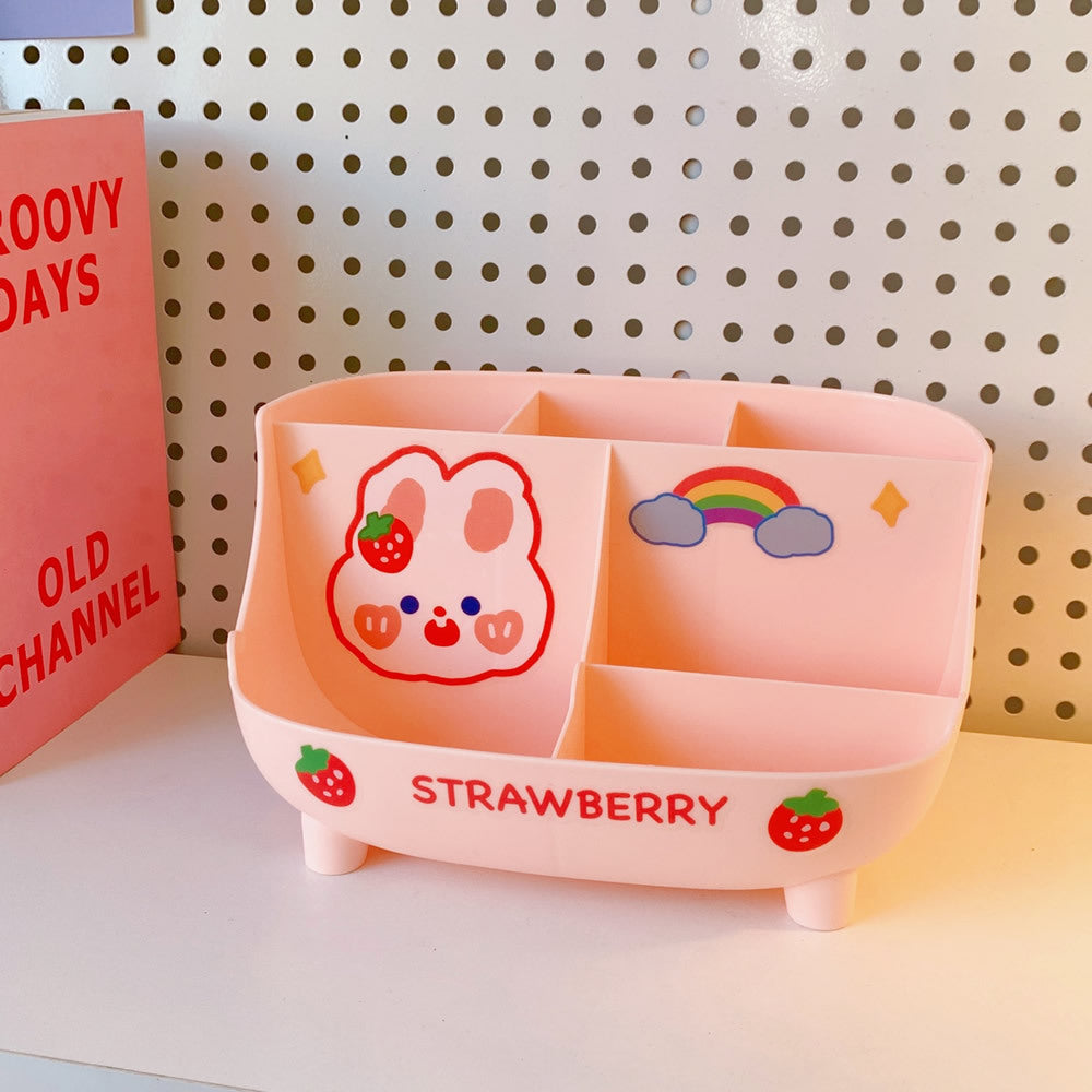 Cute Desktop Pen Holder & Storage Box – Stylish & Practical Desk Organizer