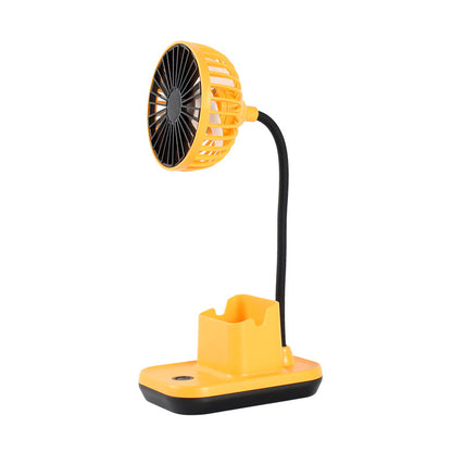 Simple USB Charging Fan Desktop Pen Holder